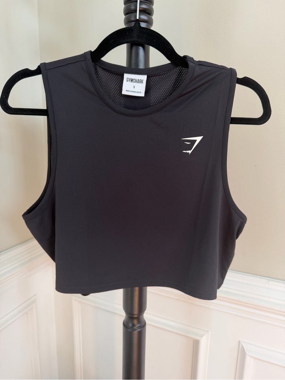 Gymshark Black Cropped Athletic Tank